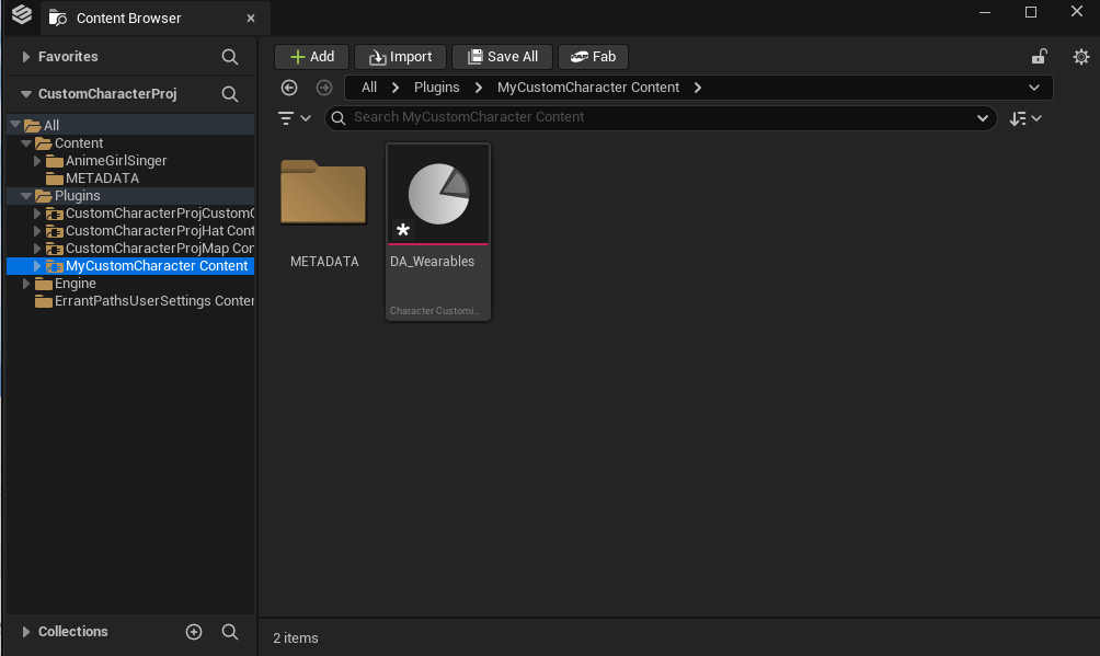 New Package dialog with type set to Wearable